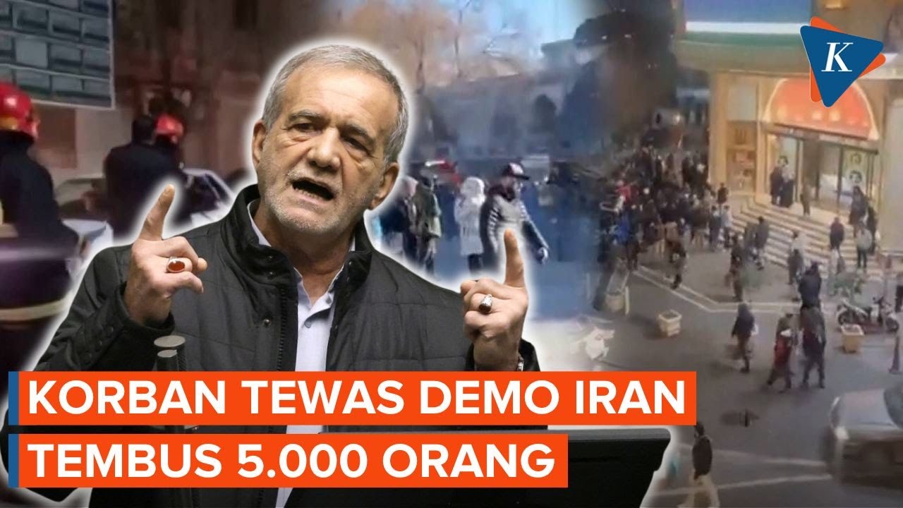 Korban Tewas Demo Iran Capai 5.000 Orang, Teheran Ancam Balas jika AS Menyerang