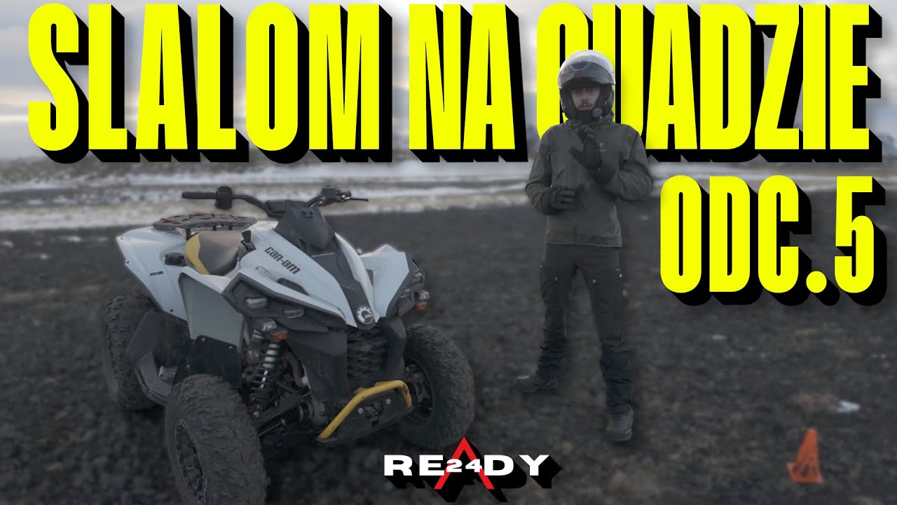 Trening na quadzie - ćwiczenie slalomu