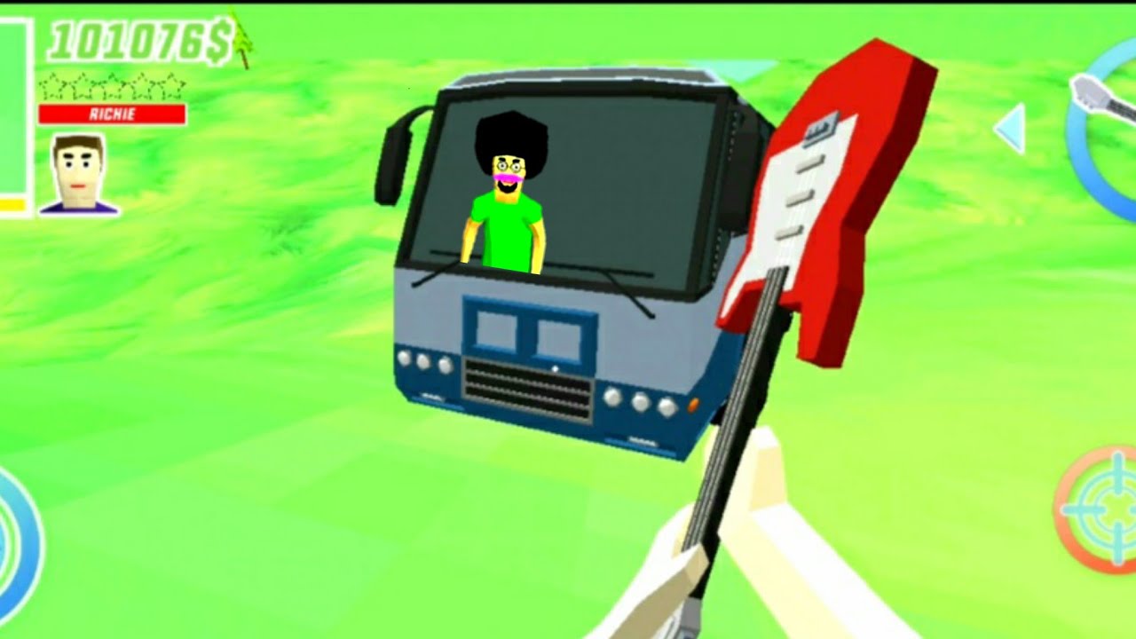 Richie naik Mobil Bus Hantu 😱 Dude theft wars