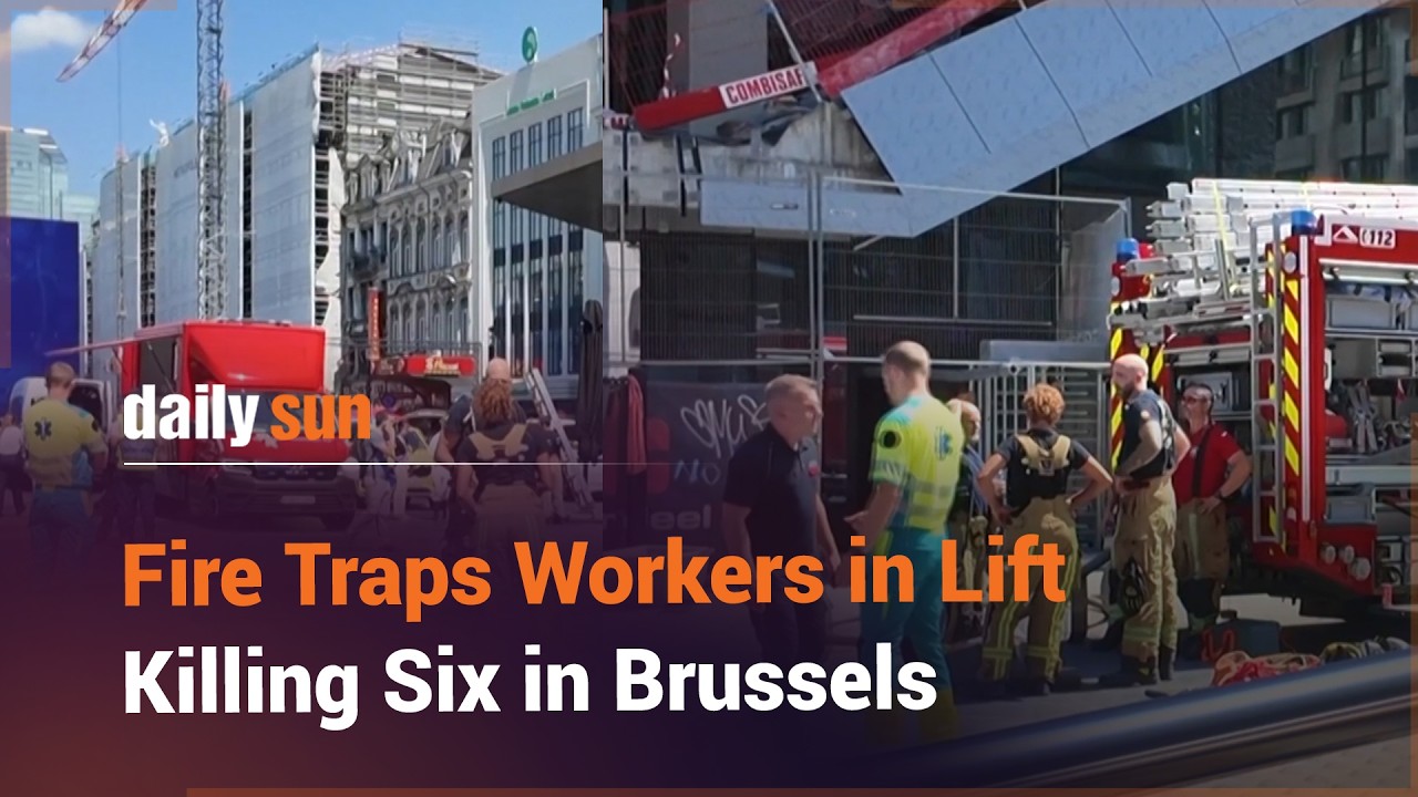 Six Found Dead in Lift After Fire at Brussels Construction Site | Daily Sun