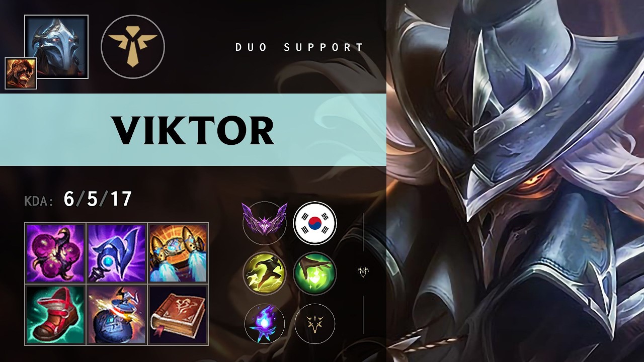 Viktor Support vs Rakan - KR Master Patch 26.15