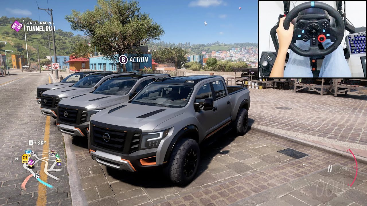 Nissan Titan Truck - Forza Horizon 5 Online | Logitech g29 gameplay