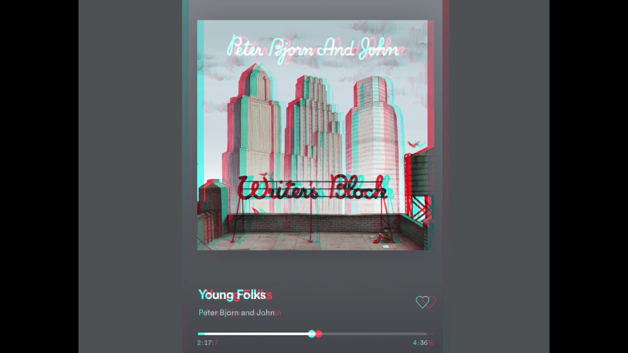 Peter Bjorn and John - Young Folks ( slowed & reverb )