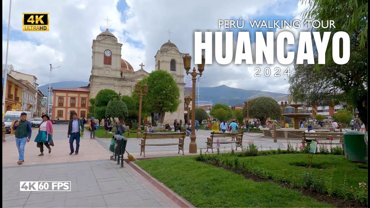 Caminando por la Ciudad de Huancayo - Perú 4K 60 fps / Walking through the City of Huancayo - Perú