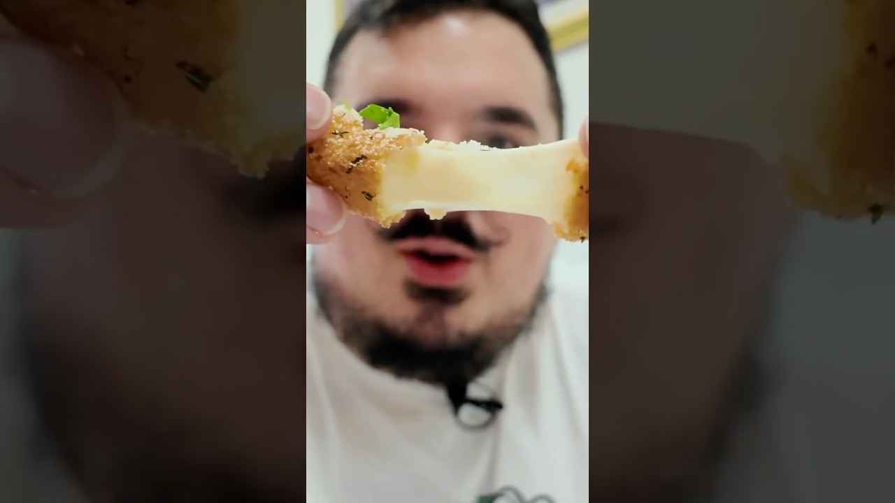 Mozzarella Stick Review: The Ultimate Cheese Pull? #shorts