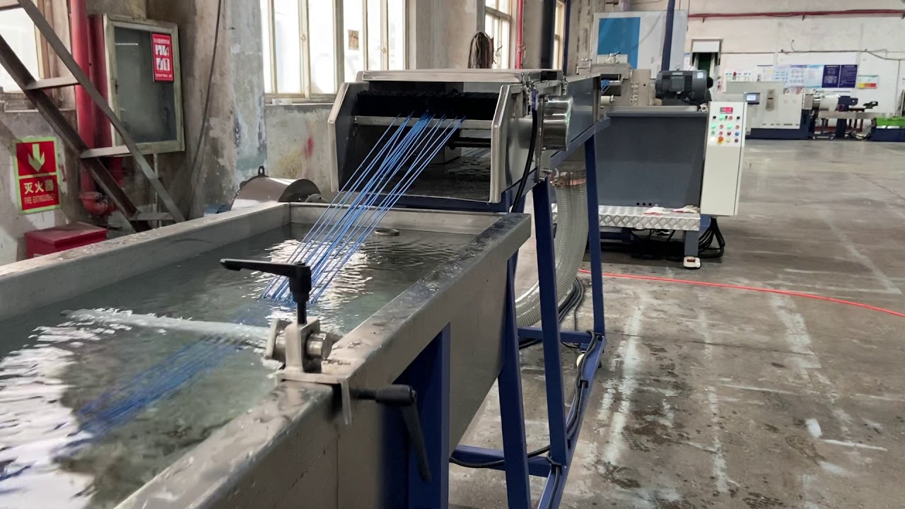 Rigid plastic pelletizing machine for PP PE PC PS material big capacity