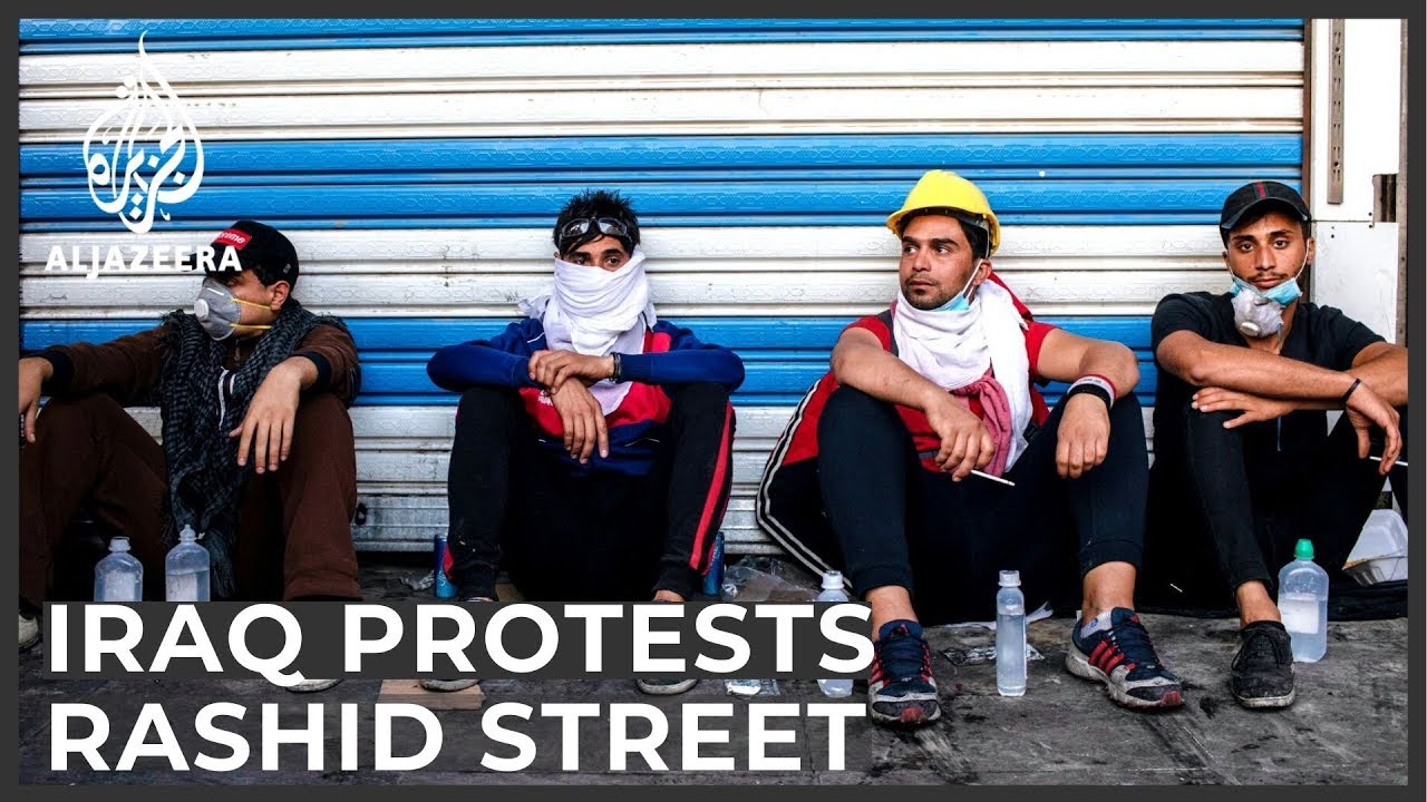 Baghdad's historical Rashid Street and its role in Iraq's protests