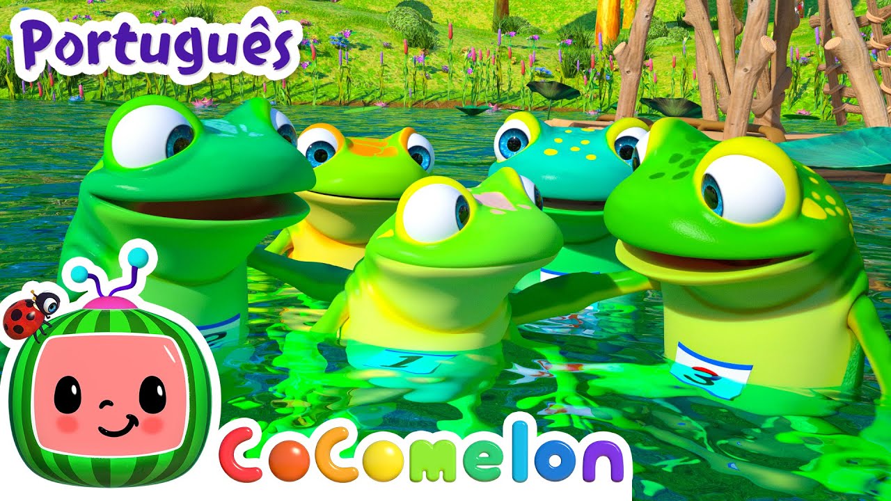 CoComelon em Portugu&ecirc;s | Os cinco sapinhos | M&uacute;sicas Infantis | Desenhos Animados