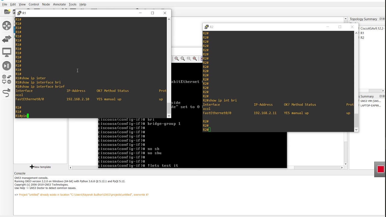 Basic Transparent firewall configuration on ASA firewall