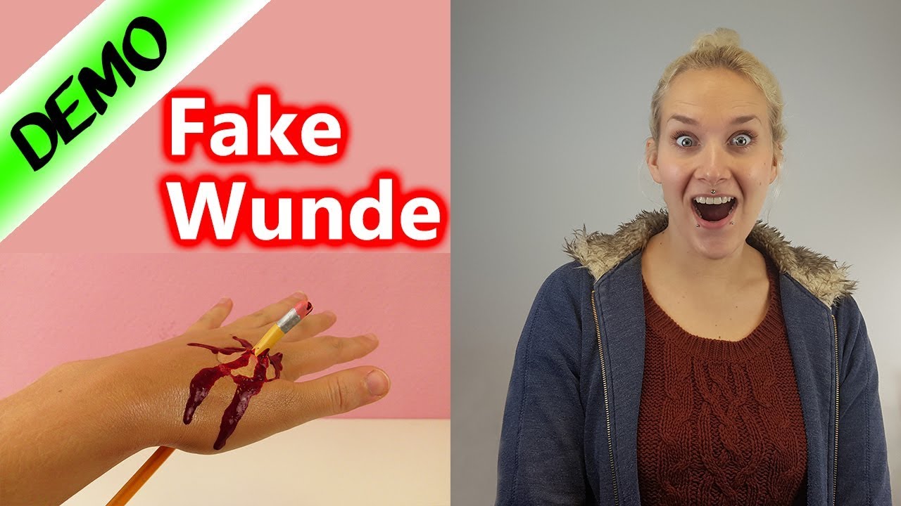 Bleistift durch Hand - heftige Verletzung schminken | Halloween Make Up Tutorial | Scherzartikel
