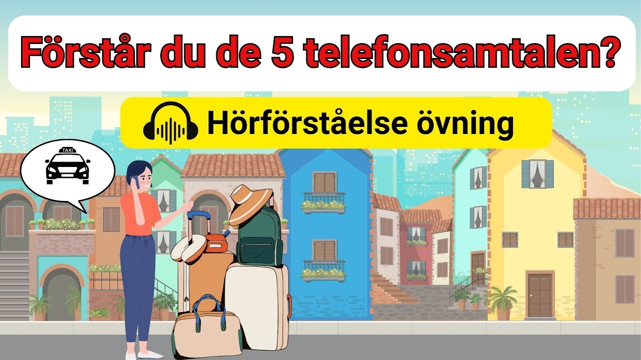 Lyssna på 5 telefonsamtal och öva inför Nationella prov - (SFI B/C)