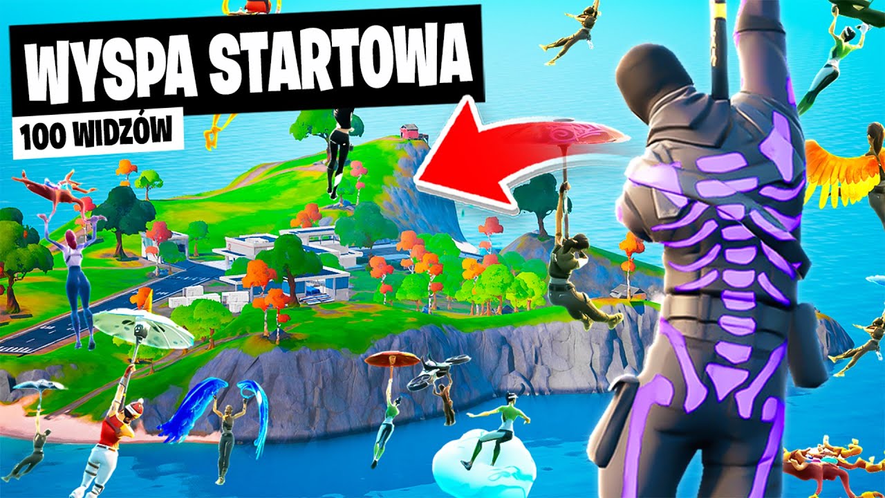 100 WIDZÓW na WYSPĘ STARTOWĄ w OG REMIX Fortnite