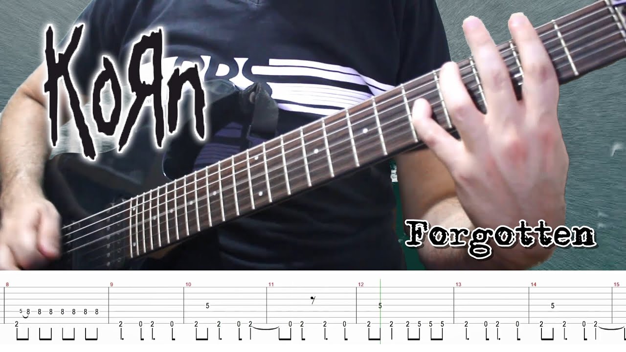 Korn - Forgotten (Guitar Cover + TABS) | [NEW SONG 2022]