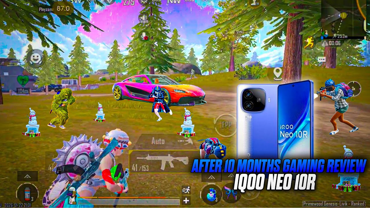 AFTER 10 MONTHS GAMING REVIEW 😱•IQOO NEO 10R🔥 • LIVIK GAMEPLAY 🥵•JADUGAR GAMING