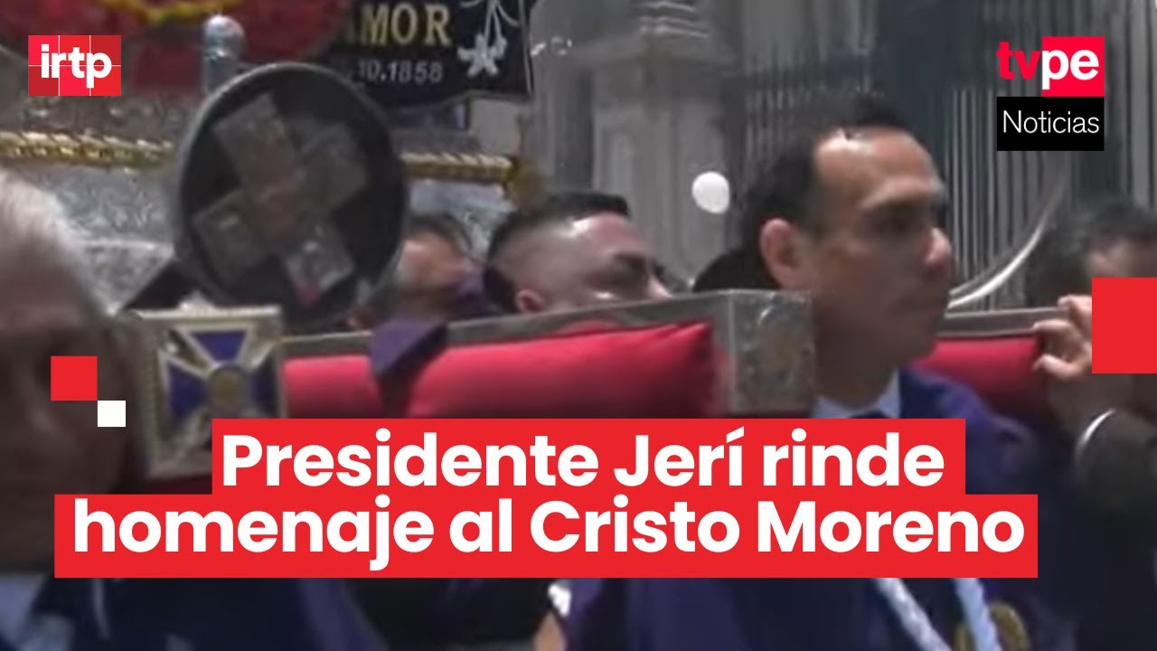 Presidente José Jerí recibe procesión del Señor de los Milagros en Palacio de Gobierno
