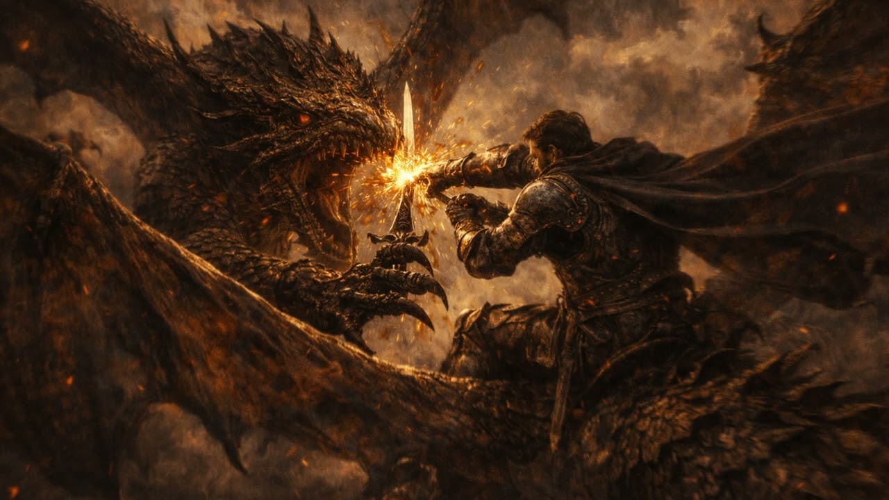 Clash Above the Abyss | Dark Fantasy Classical Battle Symphony