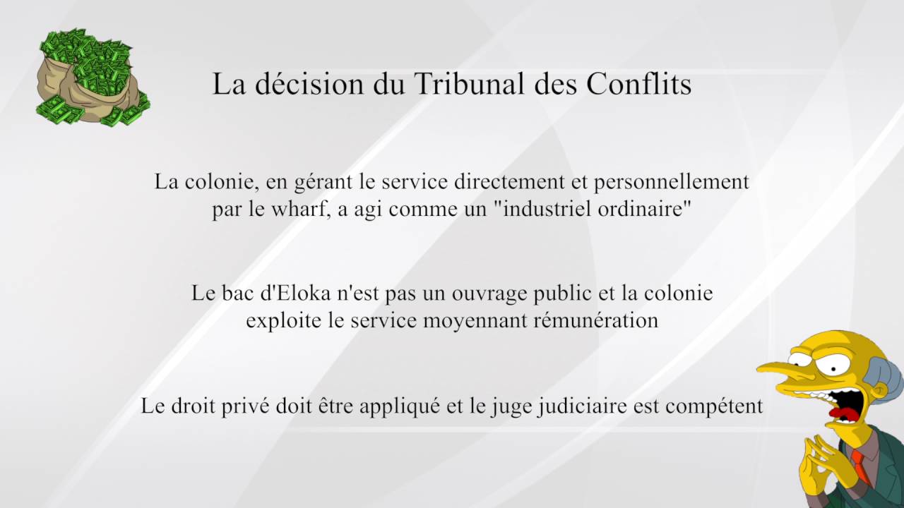 Décision Bac d'Eloka - Tribunal des Conflits
