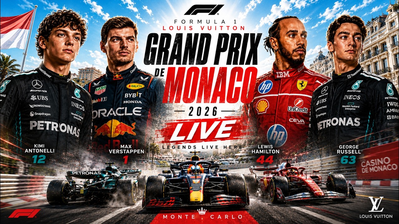 F1 Live: Monaco Grand Prix Race 2026 Live Watch Along | Monaco GP F1 Race Live Results & Updates