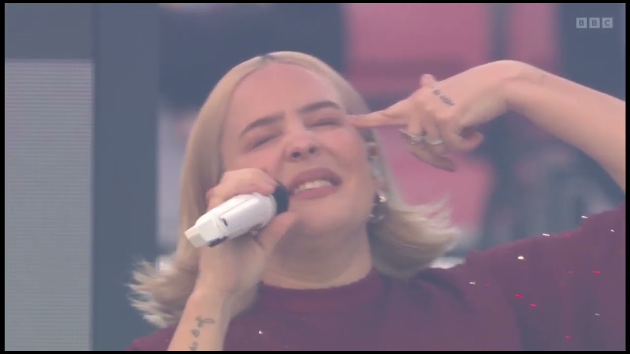 @annemarie perform at the opening ceremony of the women's rugby world cup 2025
