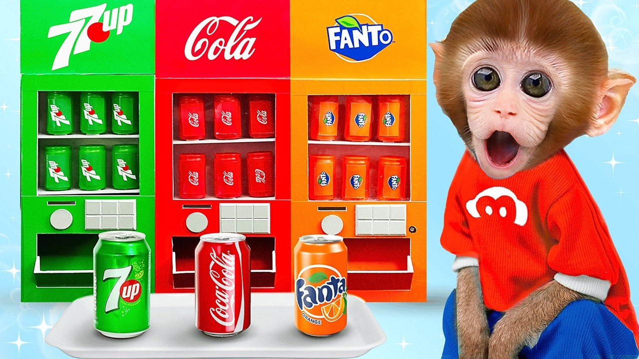 Macaquinho TOTO Brinca na Máquina de Refrigerante com o Amigo Patinho 🥤 | MONO TOTO Portugal