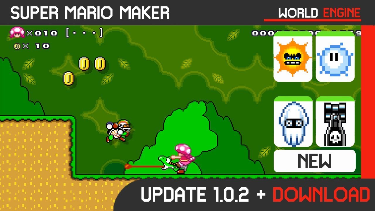 Mini Review Of Update Super Mario Maker World Engine 1.0.2 | Dangerous Zone