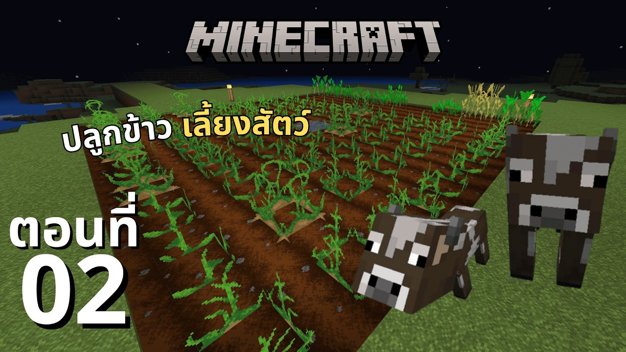 ปลูกข้าวเลี้ยงสัตว์ (EP.2) | Minecraft  1.20