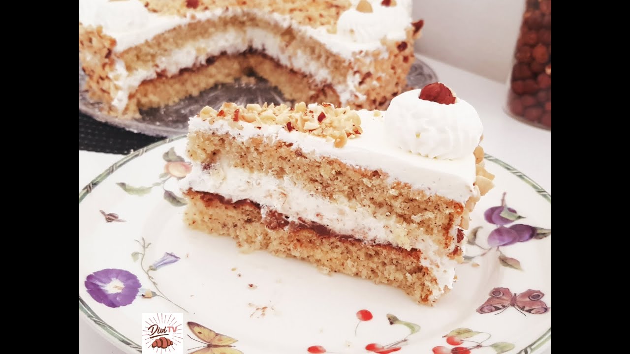 Haselnuss - Sahne Torte/ einfache und schnelle Zubereitung/ Hazelnut Cream Cake