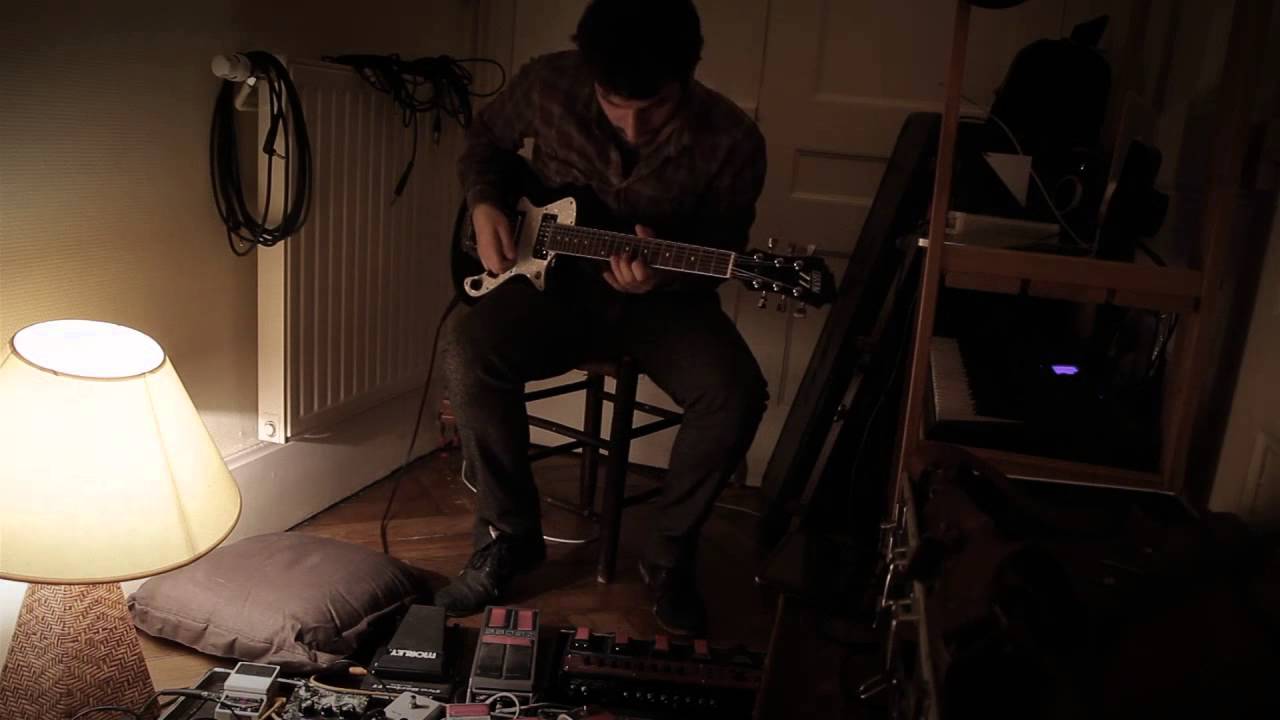 Fursy from LES DISCRETS jamming with a CUSTOM77 London's Burning MK II guitar