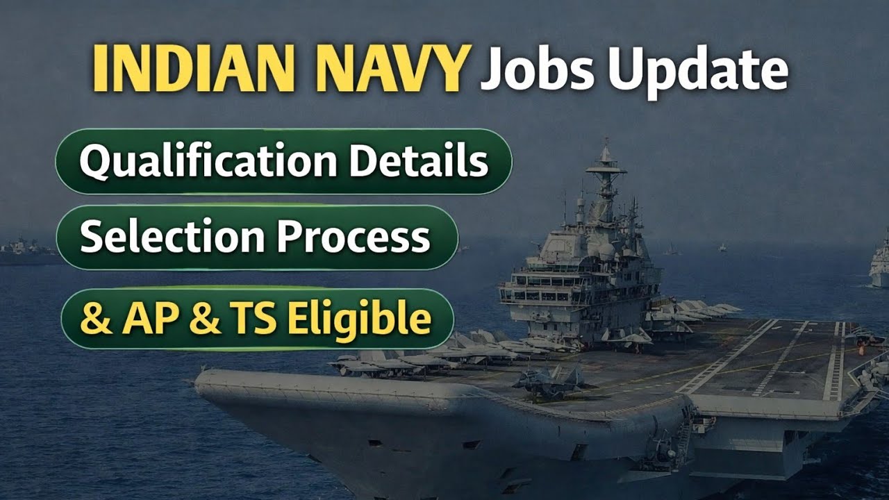 INDIAN NAVY లో  Officer ఉద్యోగాలు | ఈ Chance మళ్ళీ రాదు| Exam లేదు Only Running |  By Ganesh