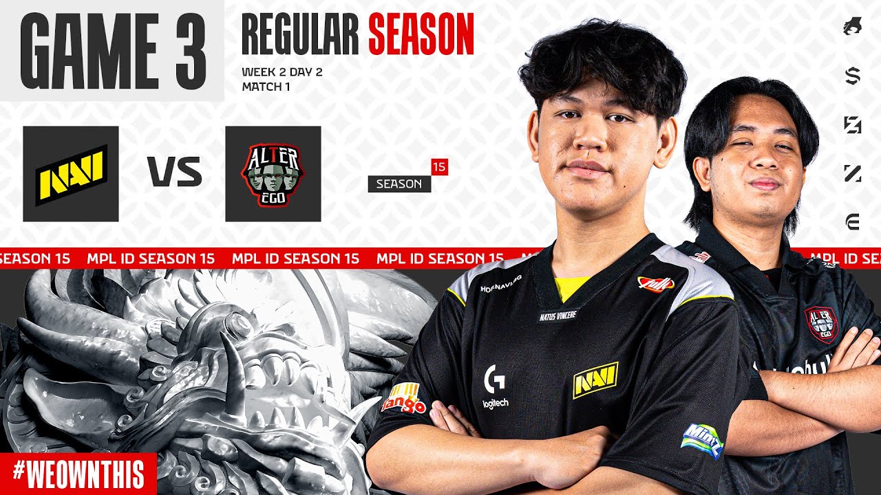 NAVI vs ALTER EGO | Regular Season Week 2 Day 2 | Game 3 | #MPLIDS15