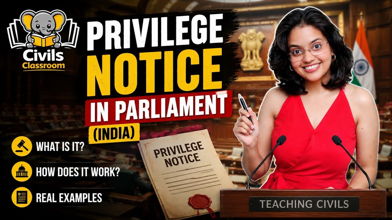 Privilege Notice Explained in 2 Minutes | Parliament vs MPs | Polity & Governance 2026