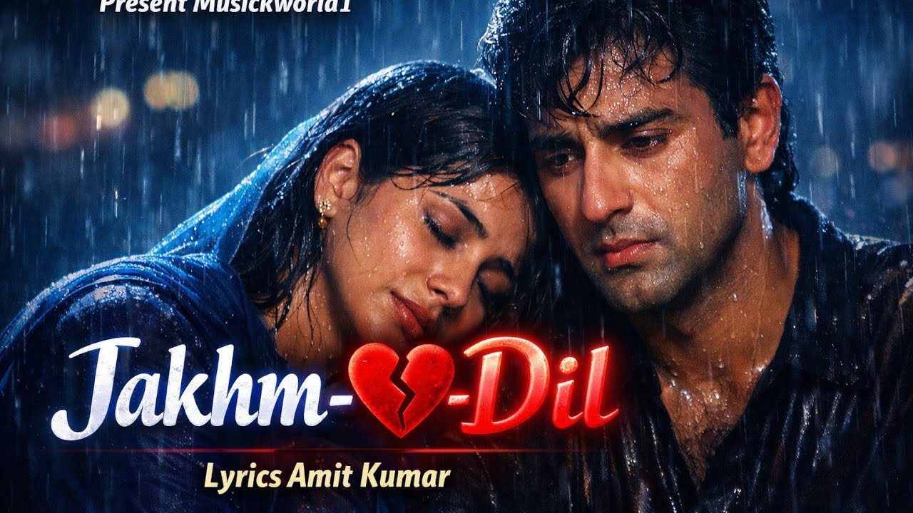Jakhm-E-Dil 💔 90s Sad Romantic Songs | Best Of Broken Heart Songs | Musickworld1 Lyrics Amit Kumar
