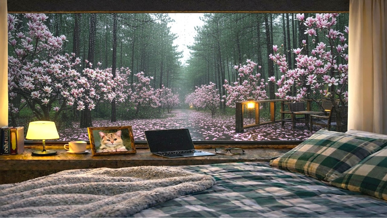 Relaxing Rain on Window for Rest | 3 Hours