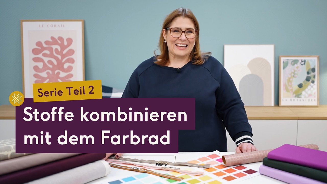 Teil 2/6 | Farbrad verstehen & anwenden – Farben sicher kombinieren für Patchwork, Taschen & Quilts