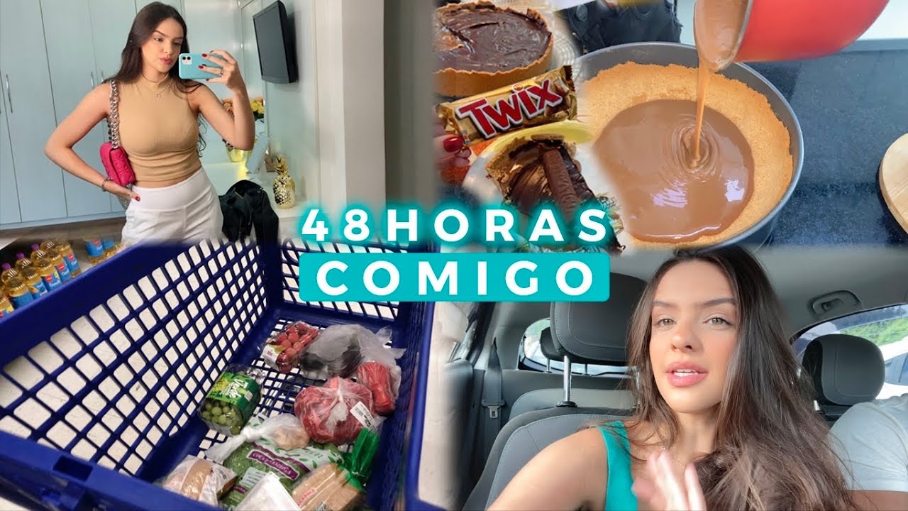 VLOG ~quase~ 48h COMIGO | torta de twix, treino, barzinho, mercado…