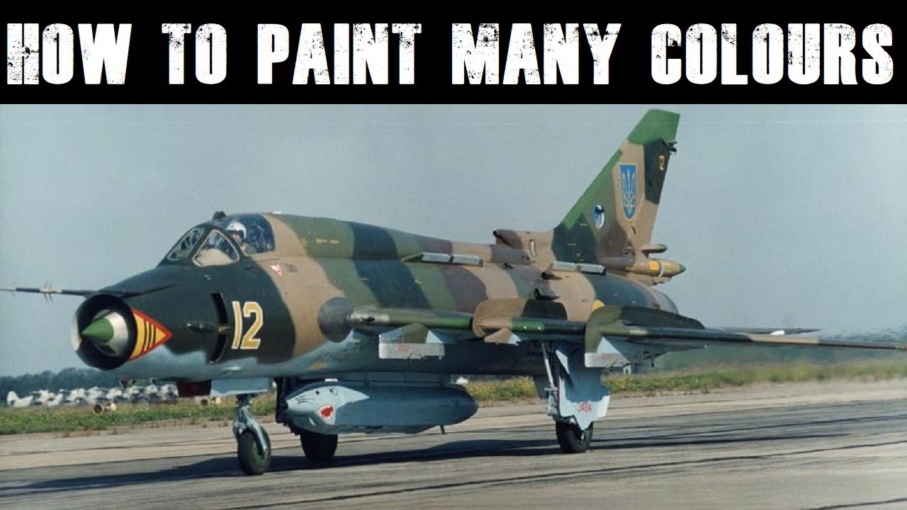 HobbyBoss 1/48 Su-17M4 Fitter: how to paint a splinter camouflage pattern