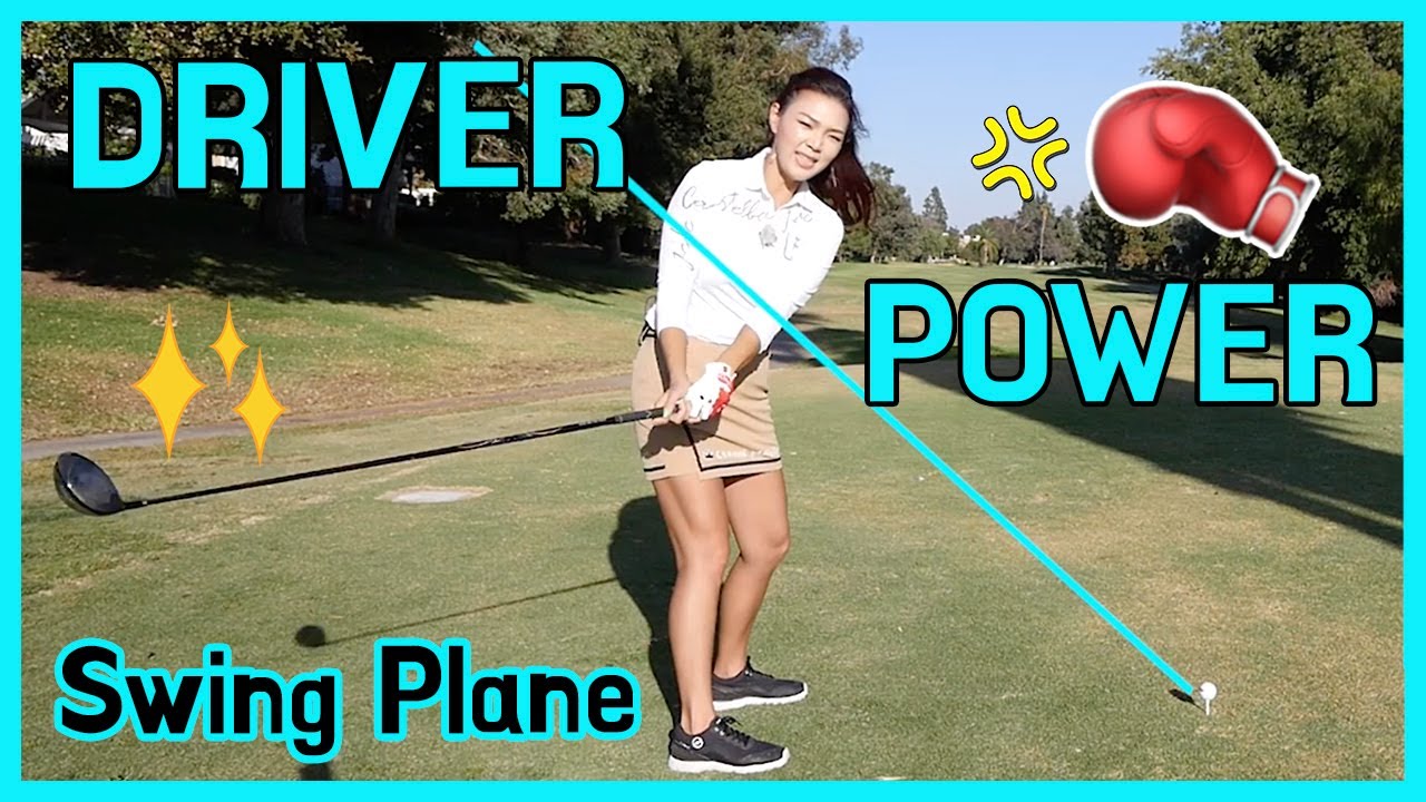Driver Power [Smash Factor: Swing Plane] | Golf with Aimee