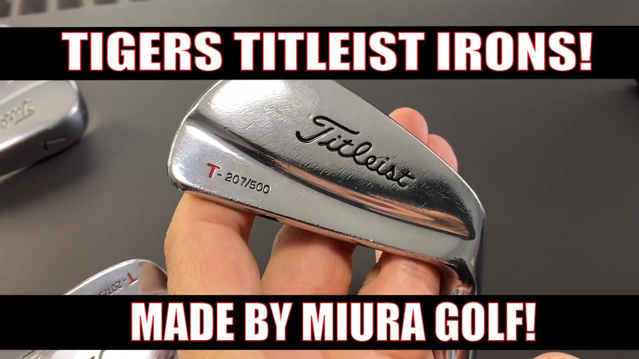 The RARE TIGER WOODS TITLEST IRONS Made by Miura Japan!
