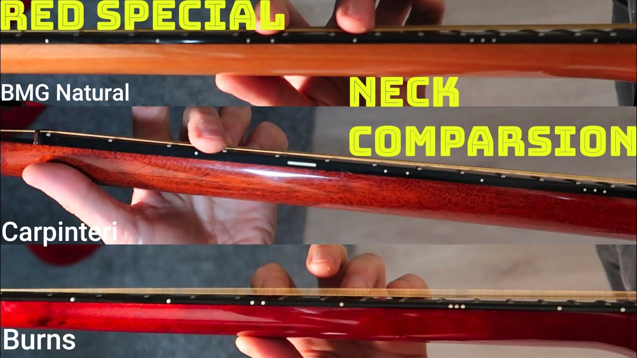 Brian May Red special guitar neck thickness comparsion [ENG SUBS]