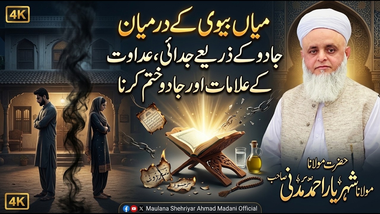 میاں بیوی کے درمیان جادو کے ذریعے //جدائی//  عداوت// کے علامات اور جادو حتم کرنا
