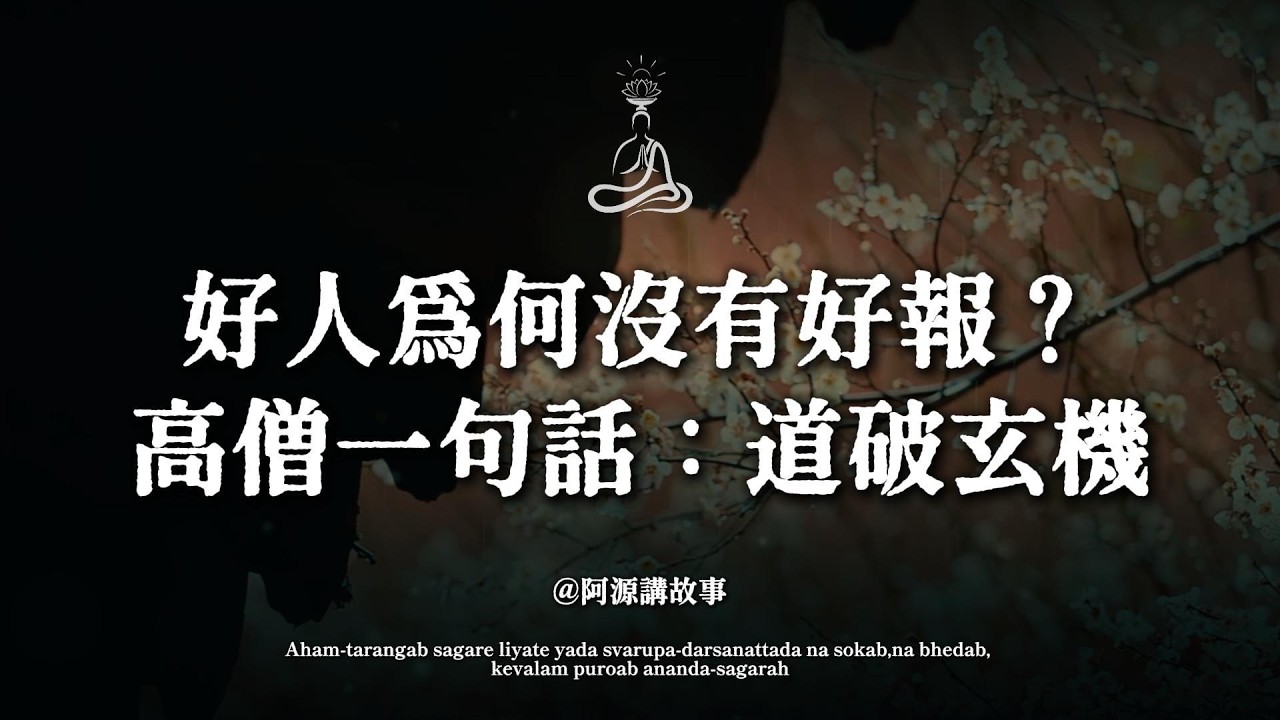 行善反而招禍，作惡卻享富貴？高僧僧雪夜一句話，道破「天道真相」！#因果報應 #好人沒好報 #三世因果 #佛學智慧 #人生感悟 #福報 #命運
