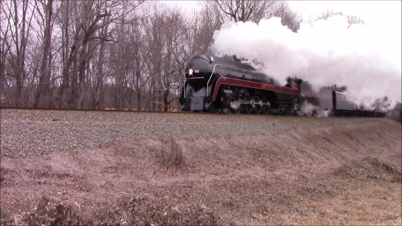 N&W 611 Roanoke to Spencer (first run of 2017)