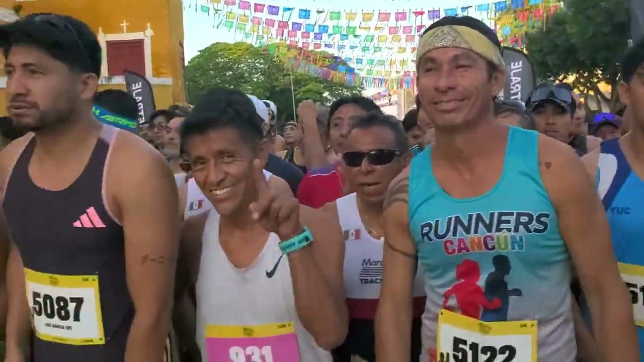 Carrera de IZAMAL 10K y 5K de 2025 en vivo por Hector Trece Cincuenta.