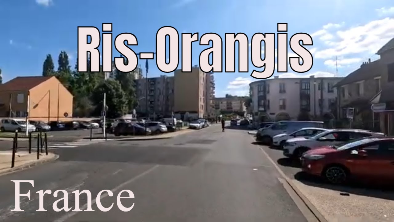 Ris-Orangis- Grigny 4k - Driving- French region