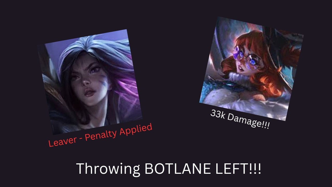 I Tried to Carry But BOTLANE LEFT!!!