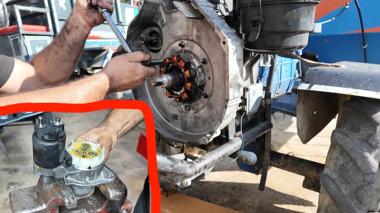 Lombardini 3 Ld 510 Önden Rektefiye Nasıl Yapılır // Marş Motoru Kaçırıyor
