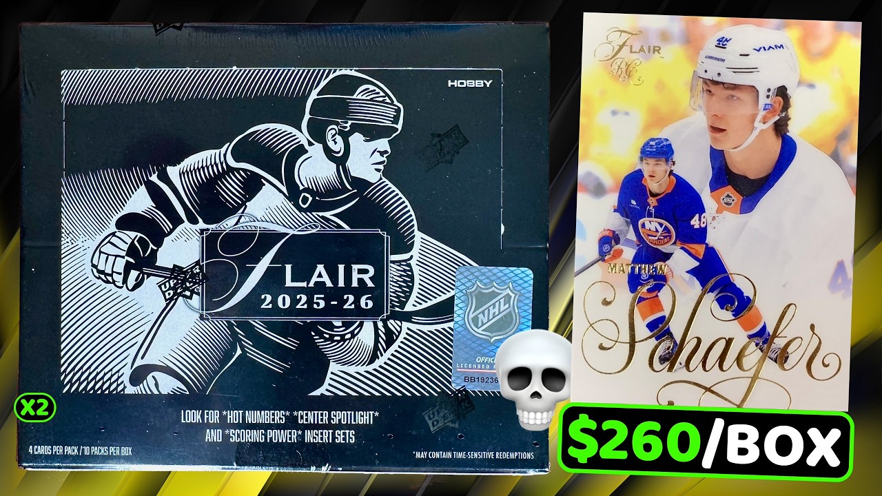 this is UNJUSTIFIABLE - 2025-26 Upper Deck Flair Hockey Hobby Box Break x2 - Fleer