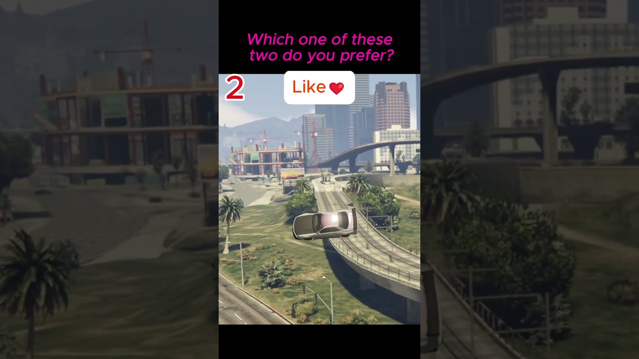 Impossible Car Stunt in GTA V!🔥   #gta5 #gta #helicopter #gaming #gtav #gtaglitch #cartuning