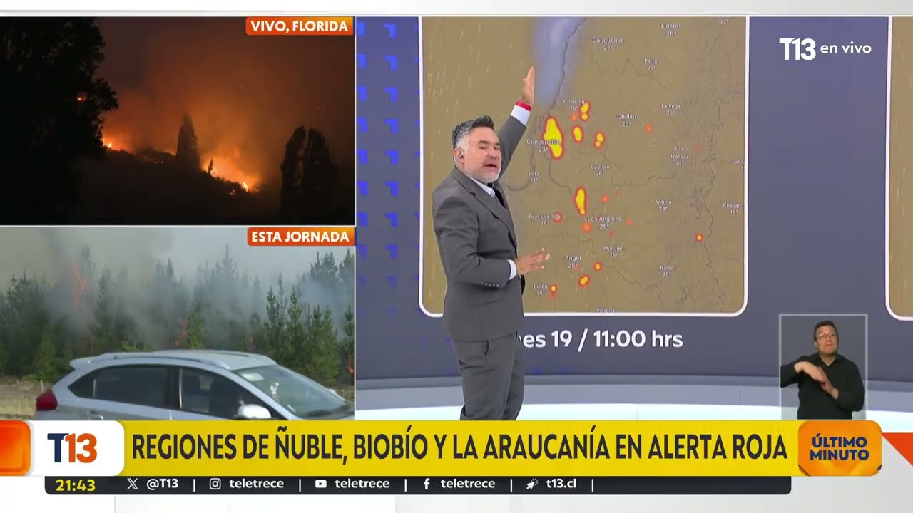 Pronostican vientos de hasta 40 km/hr: Ñuble, Biobío y La Araucanía en Alerta Roja