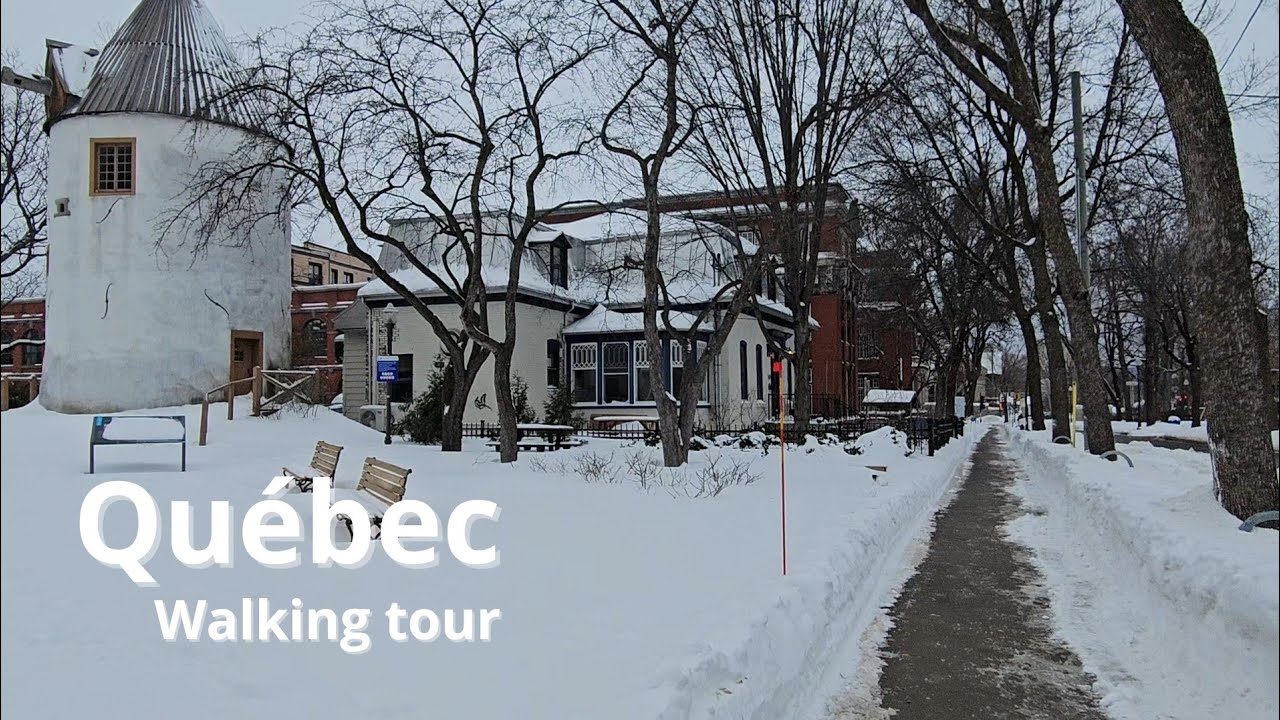 After the second snow storm of 2024 ❄ | Walking in Quebec city (Saint-Roch) | Winter Tour 2024 [UHD]